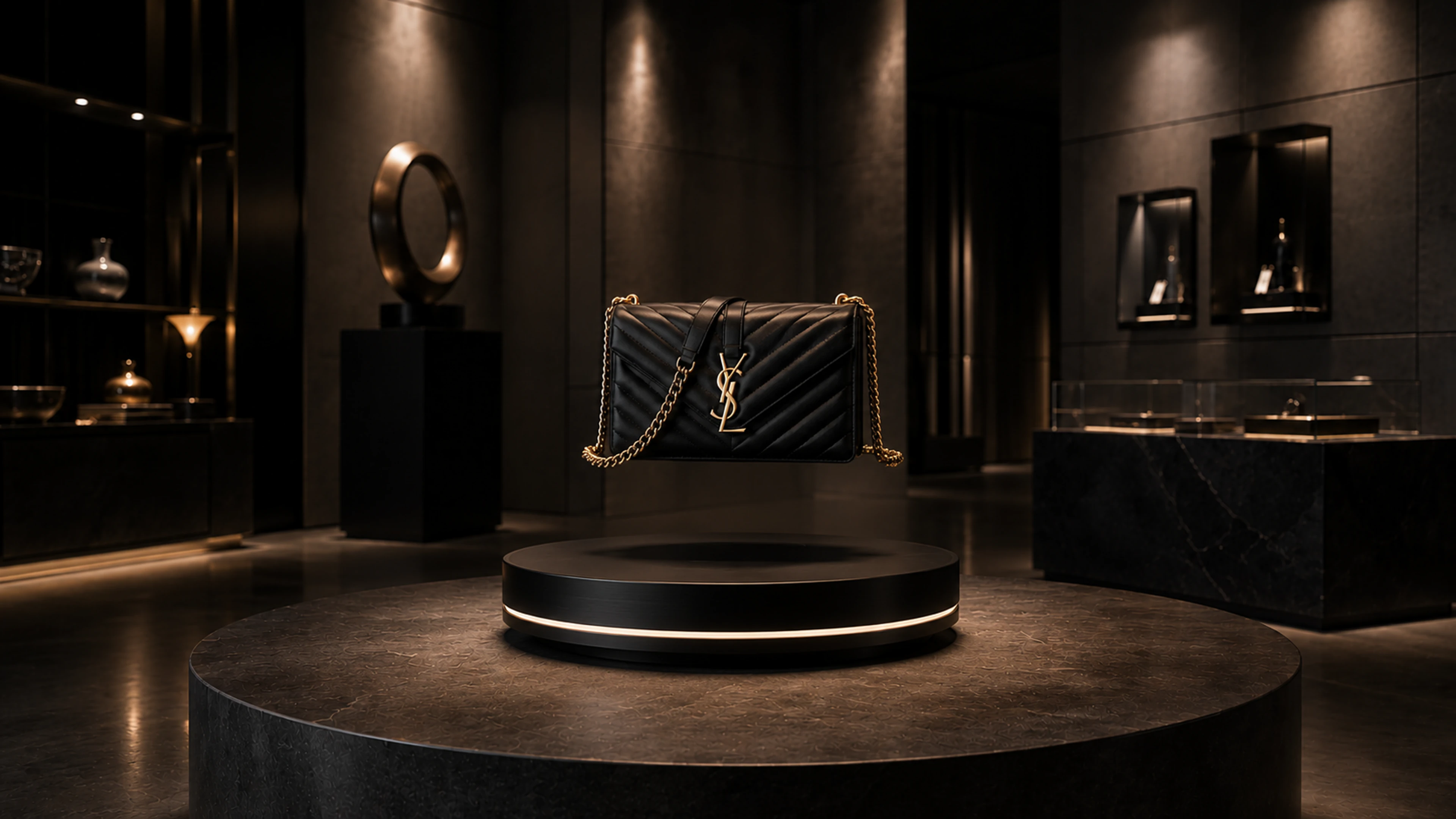 Levitating display base concept for premium product launches, museum pedestals, and collector editions