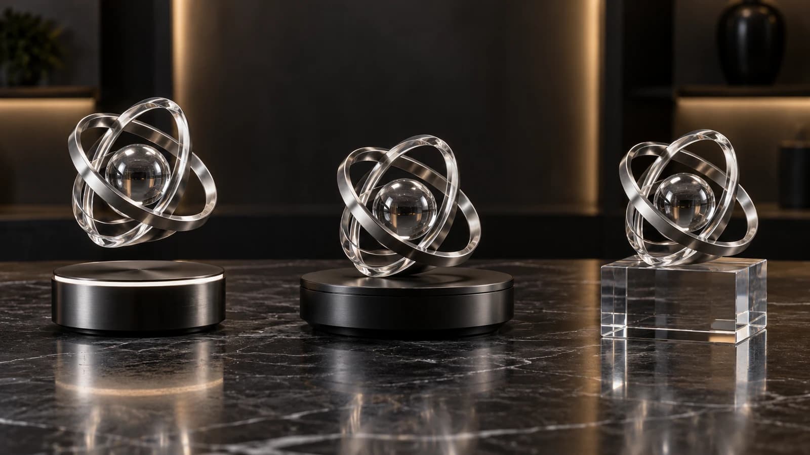 Magnetic Levitation vs Rotating Display Stand vs Acrylic Riser