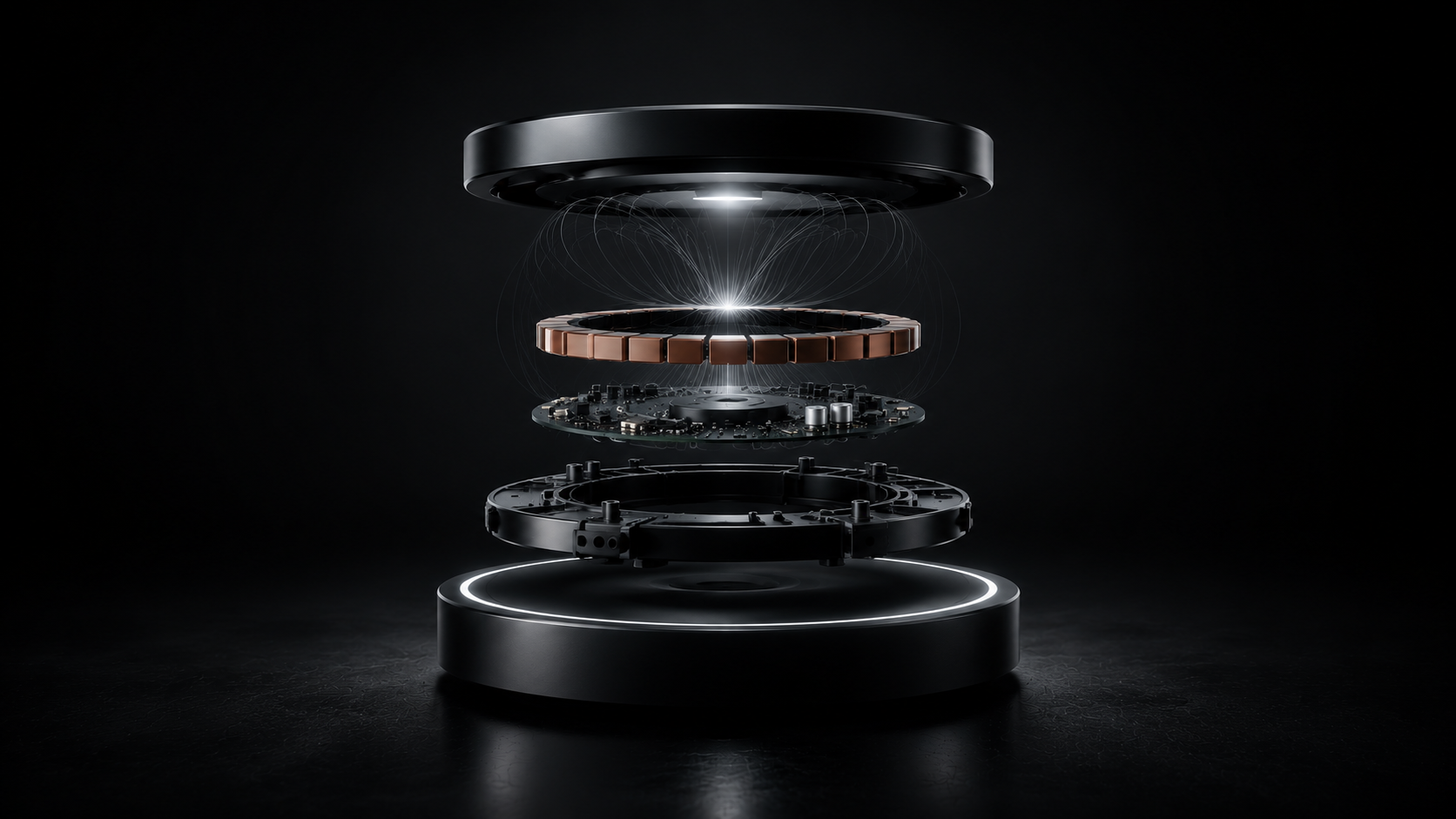 Exploded magnetic levitation system