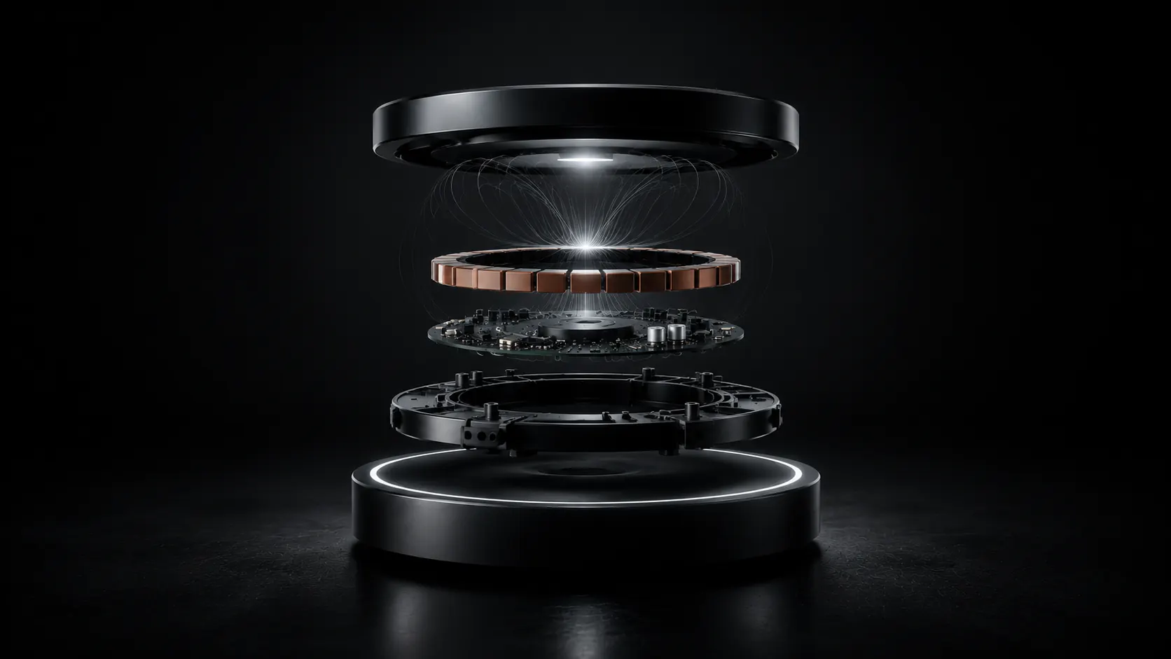 Exploded magnetic levitation system